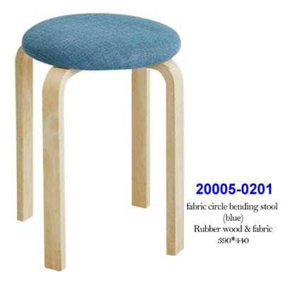 China stool home & 20005-0201 Ottoman Fabric Circle Bending Stool for sale