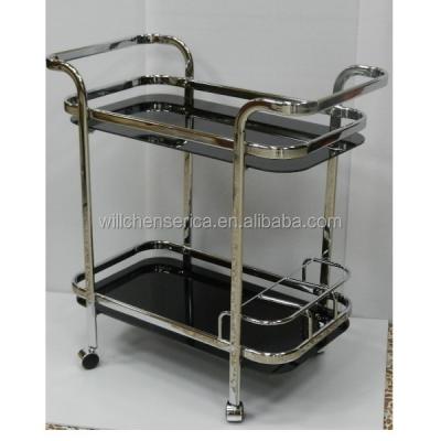 China Hotel Trolley 10941-1225DBHT Metal Tea Cart for sale