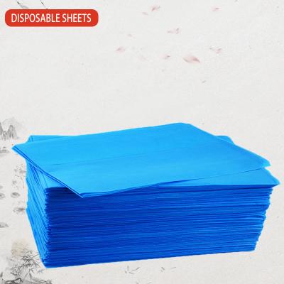 China White Disposable 80*180cm Fitted 100% Polyester Sheet Bed Linen Disposable Massage Sheets Massage Chair for sale