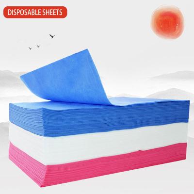 China 100*200 Polyester Disposable Waterproof Disposable Bed Linen Massage Sheets 100% Disposable Sheets for sale