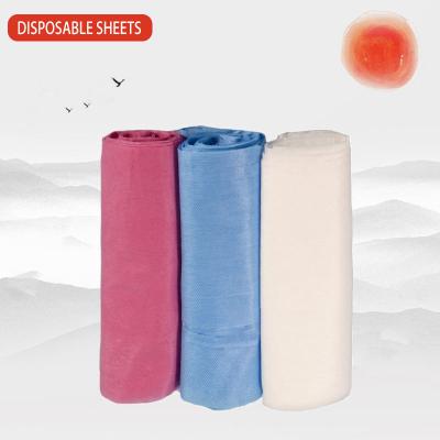 China 200*200cm Polyester 200*200cm Bed Sheet Medical Nonwoven 100% Disposable Spa Bed Sheets for sale