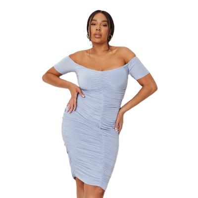 China Wholesale Viable Sexy Club Midi Bodycon Women Plus Size Dress Plus Size Women's Dresses for sale