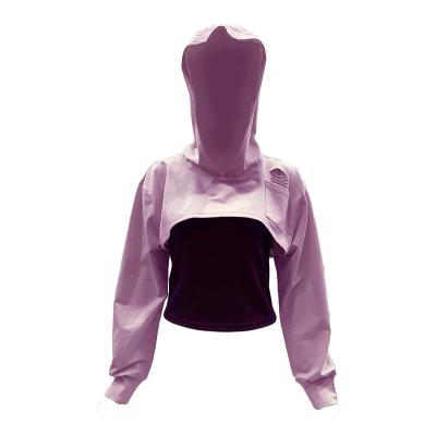 China Custom Cotton Anti-Wrinkle Women's Pink Hoodie Crop Top Women's Hoodies Sweatshirts for sale