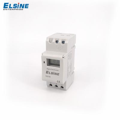 China THC15A 220V Industrial Digital Rail Timer Switch Weekly Manual Mechanical Din Time Switch 86.5x36x65.5mm for sale