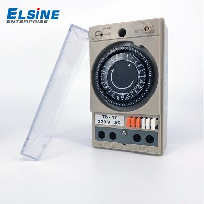 China Industrial Mechanical Timer TB-17 15A 250V 15 Minutes 24 Hours Timer Switch for sale