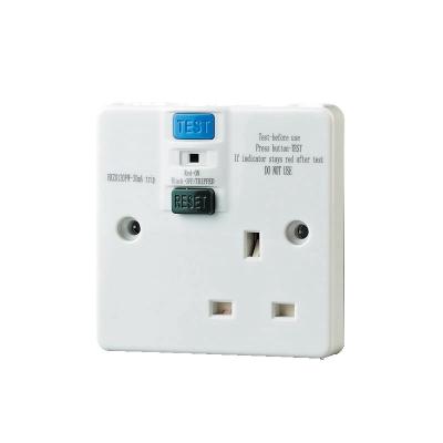 China British Type Protector PRCD 1 Gang13A Equipment Switch Shielded Socket Outlets for sale