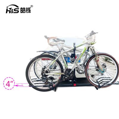 China HR200Z Hitch Mounted Rack 2-Bike Trail Rider Platform Style Bike Rack - Fits 1.25 and Two Inch Receivers 100*120*45cm for sale