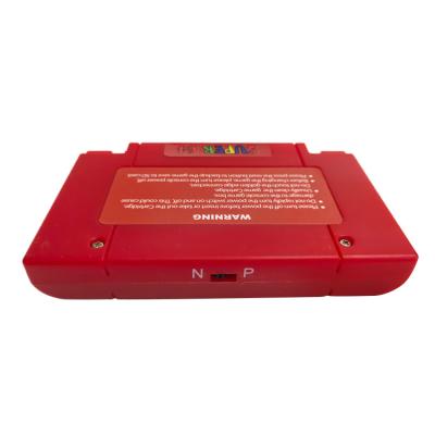 China A Red Shell Memory Card Support NTSC PAL System English Language Multi Game Card for Super Nintendo 64 N64 340 in 1 64 Super for sale