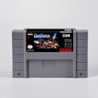 China Game GunForce- USA Version NTSC 16 Battery Save RPG Bit Game Cartridge For SNES for sale