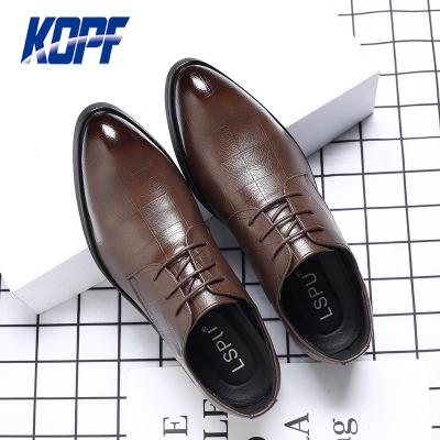 China Anti-Smell Factory Best Quality PU Black Business Shoes Fashion Man Shoes Stylish And Oxford Men's Shoes for sale