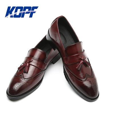 China Round Exquisite Italian Leather Shoes Men's Elegant Workmanship and Oxford Men's Shoes Leather for sale