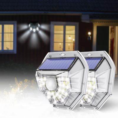 China Garden Waterproof 40 LED Solar Panel Power PIR Motion Sensor Solar Garden Lights Outdoor for sale