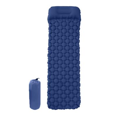 China Outdoor Camping Hiking New Arrival Inflatable Ultralight Air Sleep Pad Camping Moving Mat With Pillow 4 Season Sleep Mat for sale