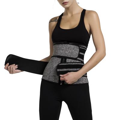 China Adjustable Neoprene Sauna Waist Trainer Corset Sweat Belt for Women Weight Loss Compression Trimmer Workout Fitness for sale