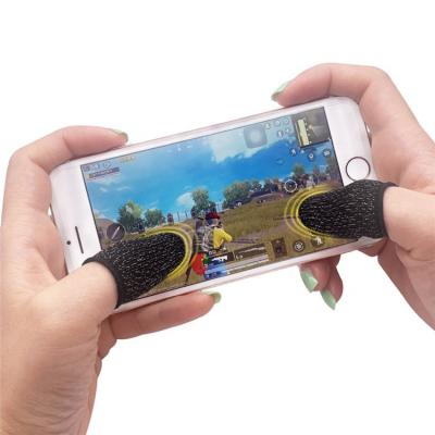 China No Phone Games 2Pcs Finger Sweatproof Gloves Thumbs Anti-Slip Finger Cover Cradle Sleeve For PUBG Game Touch Screen Handy Access for sale