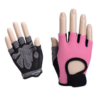 China Wholesale Comfortable Men And Women Gym Sports Yoga Anti-Cocoon Cycling Breathable Mesh Fitness Half-Finger Gloves for sale