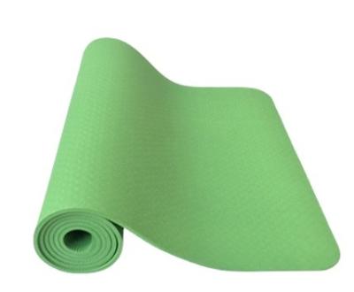 China Eco-Friendly Wholesale Custom Printed Tape Solid Color Non-Slip Home Gym Fitness Exercise Beginner Exercise Yoga Mats for sale