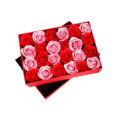 China Recyclable High Quality Red Christmas Paper Wedding Green Ribbon Flower Packaging Gift Box for sale