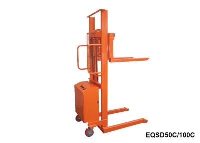 China Small Electric Stacker Truck , Fixed Electric Hand Pallet Truck 500Kg Capacity for sale