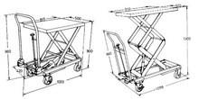 China el carro hidráulico de la tabla de la capacidad 16501b, mecánico modificada para requisitos particulares Scissor la tabla de elevación en venta