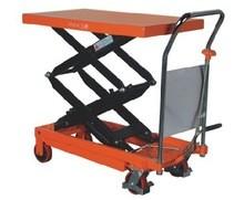 China Hydraulic Platform Scissor Lift Table Cart With Chrome Plated Handle for sale