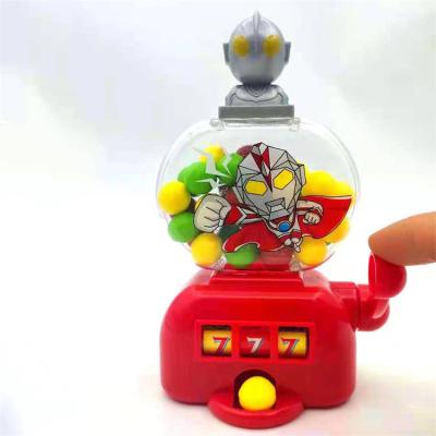 China Plastic & Mini Superman Lottery Candy Machine Fruity Color Hot Selling Compressed Candy for sale