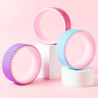 China New Design Wortkout Pilates Roller Wheel Universal High Quality Eco Friendly Fitness Circle Durable Band Yoga Wheel for sale