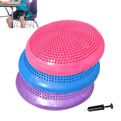 China Inflatable balance yoga pilates pvc yoga massage pad shimmy cushion balance cushion for sale