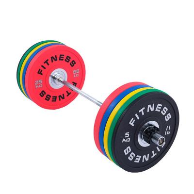 China Universal Colorful Weight Barbell Plate For Gym Fitness Gym Weight Plate Rubber Bumper Plates for sale