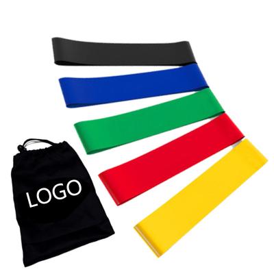 China Wholesale Polyester Fabric Fitness Latex Elastic Exercise Bands Heavy Duty Workout Booty Resistance Loop Bands Set Mini New Product For Yoga for sale