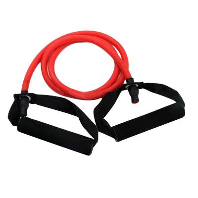 China Wholesale Eco-friendly Natual Single Latex Resistance Toning Tube Exercise With Handle Resistance Tube for sale