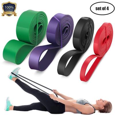 China Gym Fitness Workout Bands Fitness Strong Strength Fitness Latex Band Pull Up Aid Power Band Resistance Bands for sale