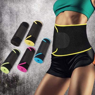 China Custom Logo Neoprene Waist Trainer Slimming Belt Durable Neoprene Waist Trimmer Universal Fitness Gym Bodybuilding for sale