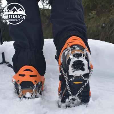 China Good quality anti-slip ice traction crampon professional manufacturer for jogging and walking hiking mountaineering on snow and ice for sale