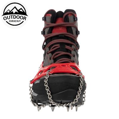 China Anti-Slippery Snow Ice Shoe Climbing Spikes Grips Cleats Cleats for sale