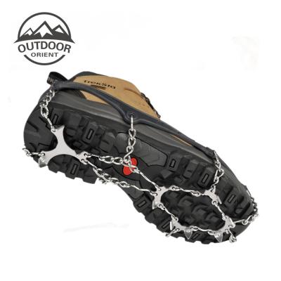 China Outdoor Safety Anti-Static Protective Snow Gripper Overshoe Shoes Ice Cleats With 13 Spikes for sale