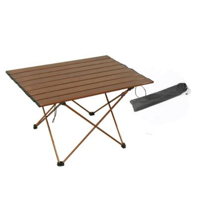 China Hot Selling Easy Carry Outdoor Lightweight Portable Fish Camp Picnic Folding Aluminum Folding Camping Table for sale