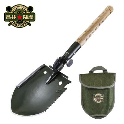 China Foldable and Multi-functional Folding Shovel Spade With Unique Thickened Cutting Edge for hand tool for sale