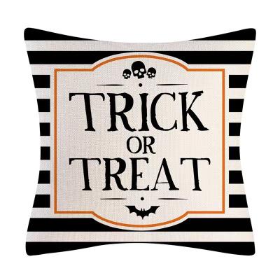 China Nordic Canvas 50*50 Anti-pilling Cushion Cover Halloween Cushion Cover for sale