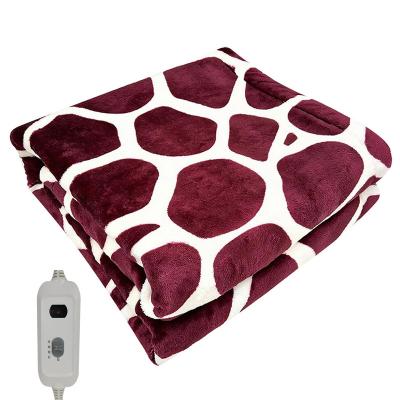 China Winter Flannel Blanket Convenience Convenience Home Anti-Static Comfortable Soft Electric Heated Soft Goods Leisure Blanket for sale