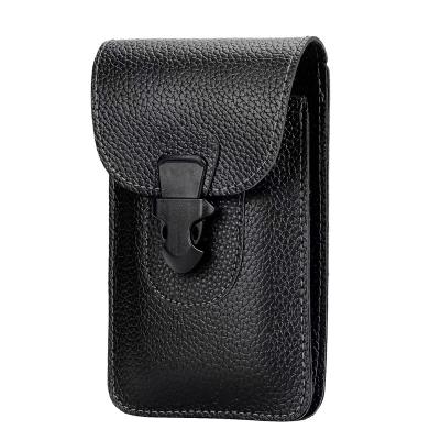 China Men's PU Phone Pocket Smart Hook Universal Waist Leather Wallet Protectors For iPhone 13 Pro Max Case Cover Outdoor Phone Bag for sale