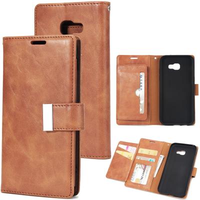 China Anti-fall For Samsung Note 10 Ultra Wallet Case With PU Flip Phone Case Leather Card Holder Case for sale