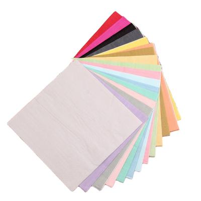 China Cheap Price Printed Custom Printed Beautiful Color Large DisposableParty Paper Napkins for sale