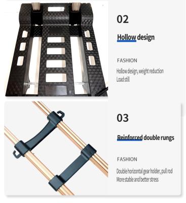 China Good Quality Load Capacity 50kg Folding Pallet Carts Luggage Folding Hand Pull Trolley for sale