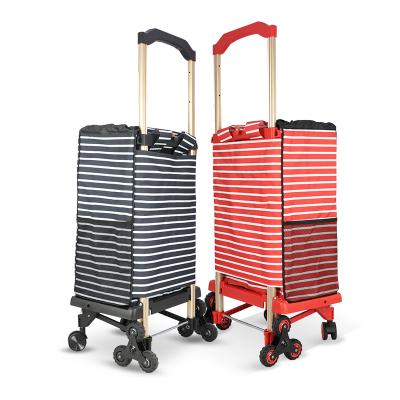 China BAOYU Collapsible Folding Luggage Trolley Folding Supermarket Store Trolley Bag Trolley Shopping Trolley for sale