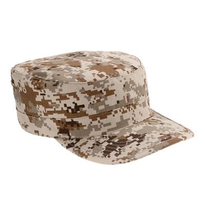 China High Quality Soft And Comfortable Camouflage Army Caps Flat Cap Blank Military Army Hats for sale