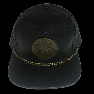 China Real Factory JOINT Custom Made High Quality 5 Panel Hip Hop Hat For Dance Snapback Hat Metal Collar For Decoration for sale