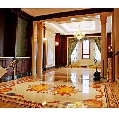 China Traditional CNC Laser Marble Waterjet Medallion Carpet Decorative Marble Flooring for sale