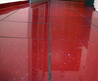 China Red Quartz Wall Tile, Quartz Floor Tile, Engineered Quartz Tile for sale