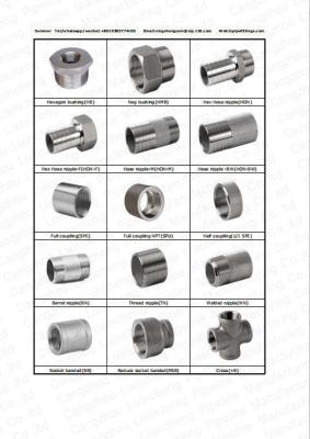 China Linha de acoplamento fechado de acoplamento completa de aço inoxidável dos encaixes de tubulação que acopla os produtos NPT/BSP da máquina do CNC à venda